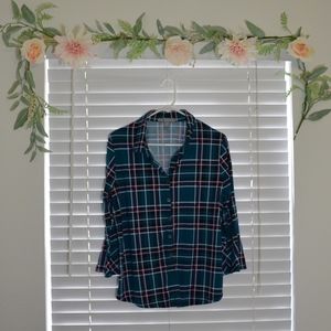 By Design – Plaid Botton Down Long Sleeve Shirt
